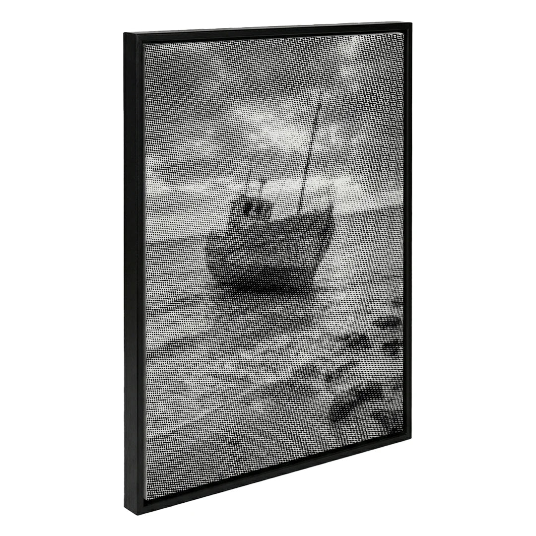 Old Boat Dot Painting