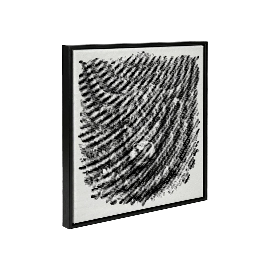 Scottish Highlander Dot Painting