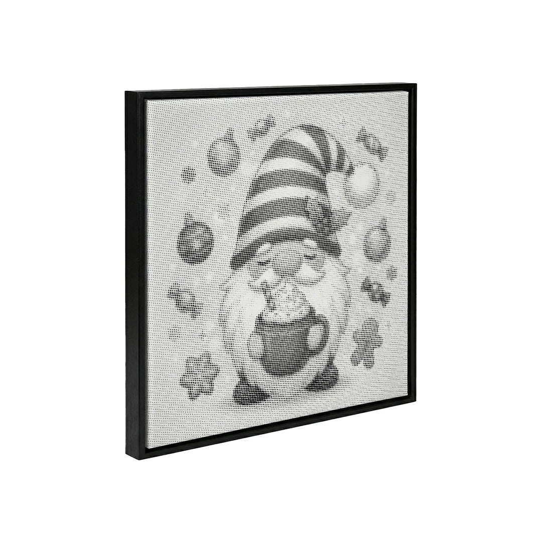 Gnome with Coffee Dot Painting