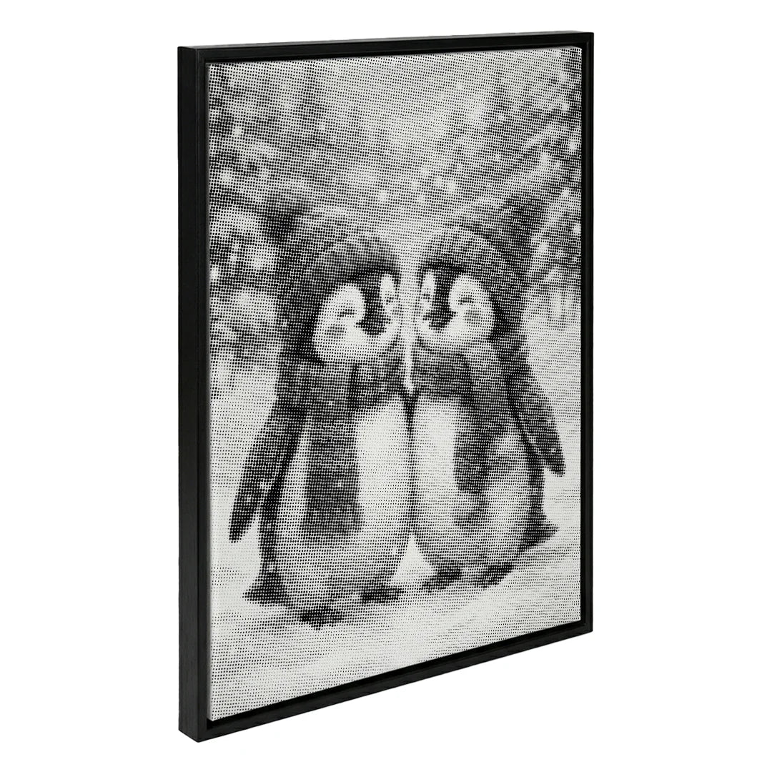 Winter Penguins Dot Painting