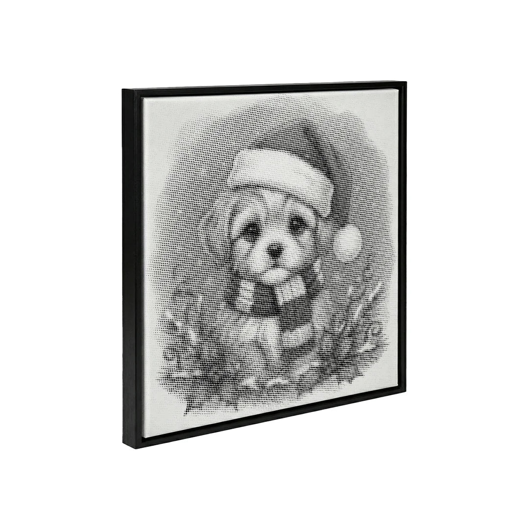 Christmas Puppy 2 Dot Painting