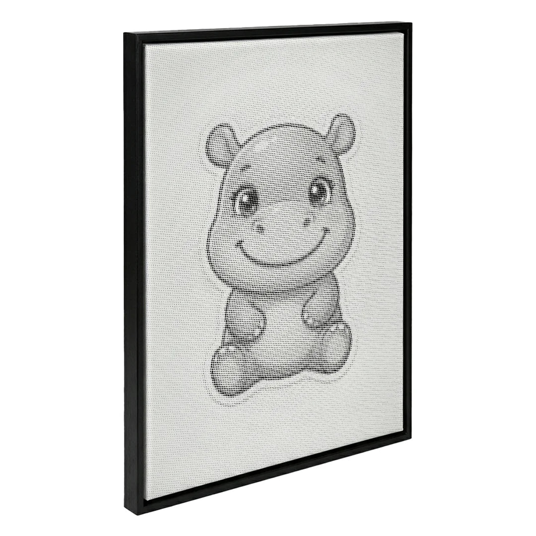 Hippo Dot Painting