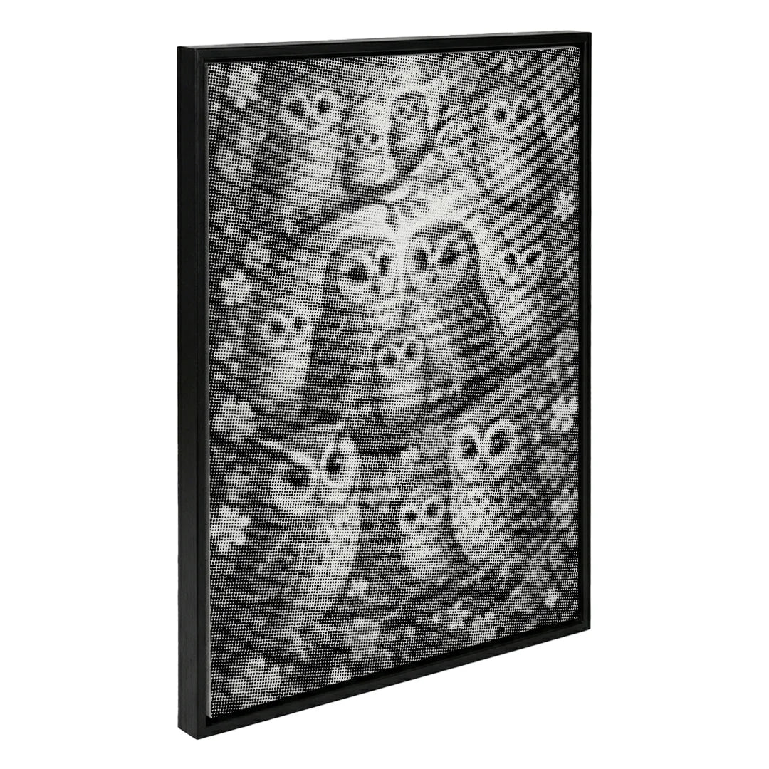 Owls in the Tree Dot Painting