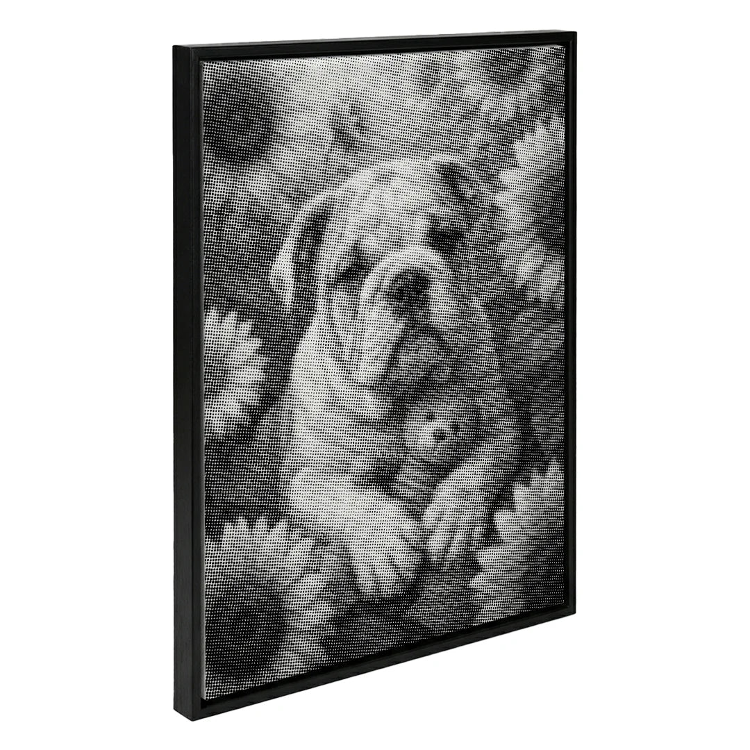 Bulldog Dot Painting