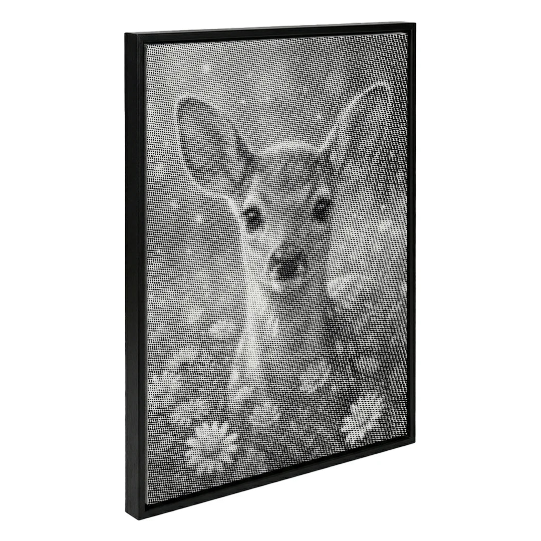 Deer with Flowers Dot Painting
