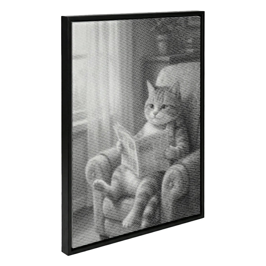 Cat on a Couch Dot Painting