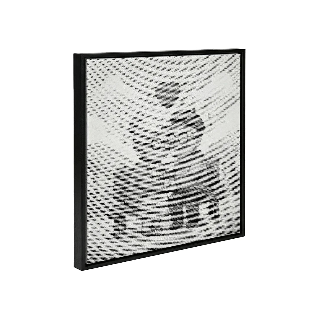 Old Couple Dot Painting