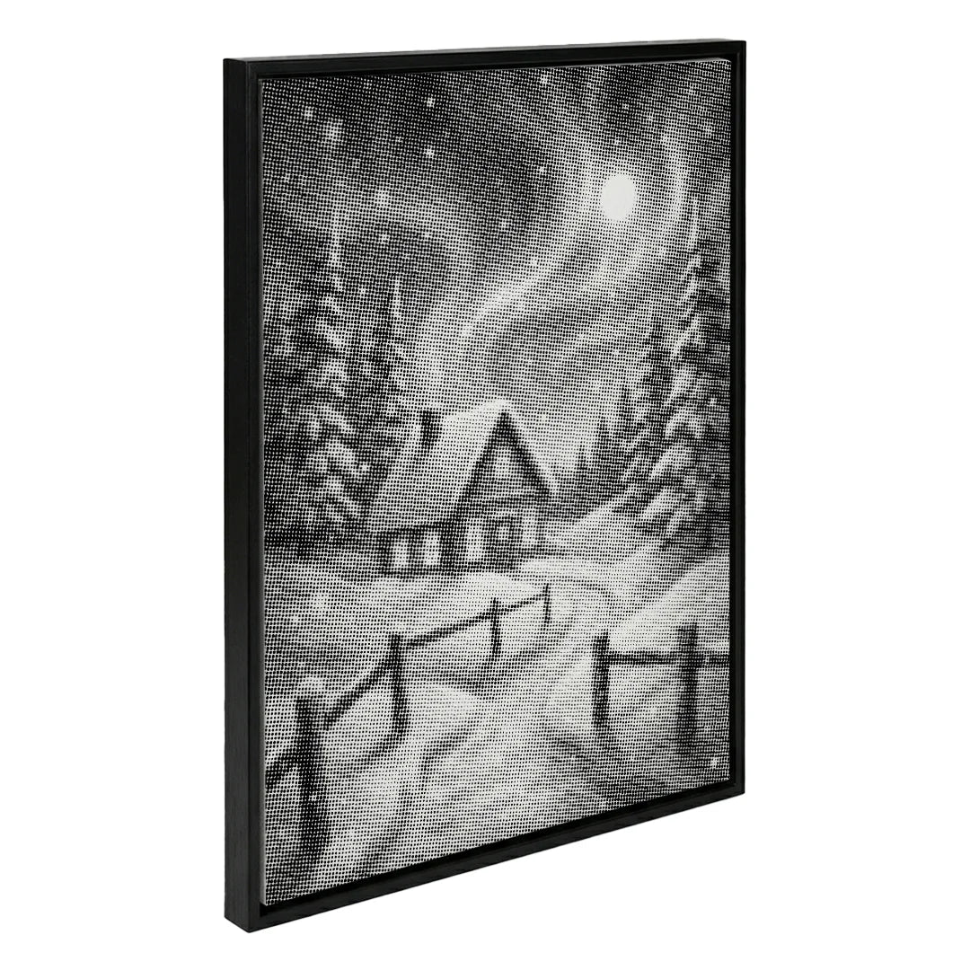 Winter Landscape Dot Painting