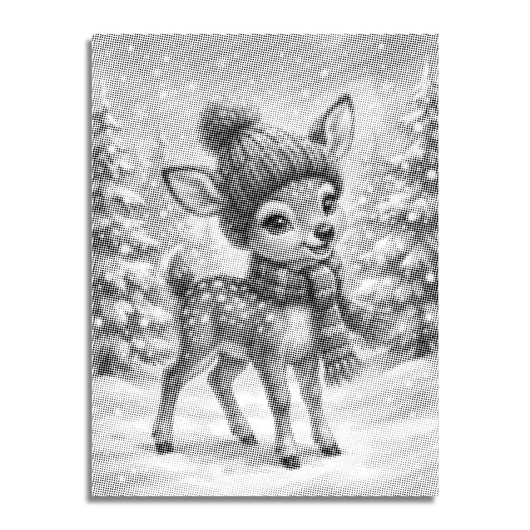 Cute Reindeer Dot Painting