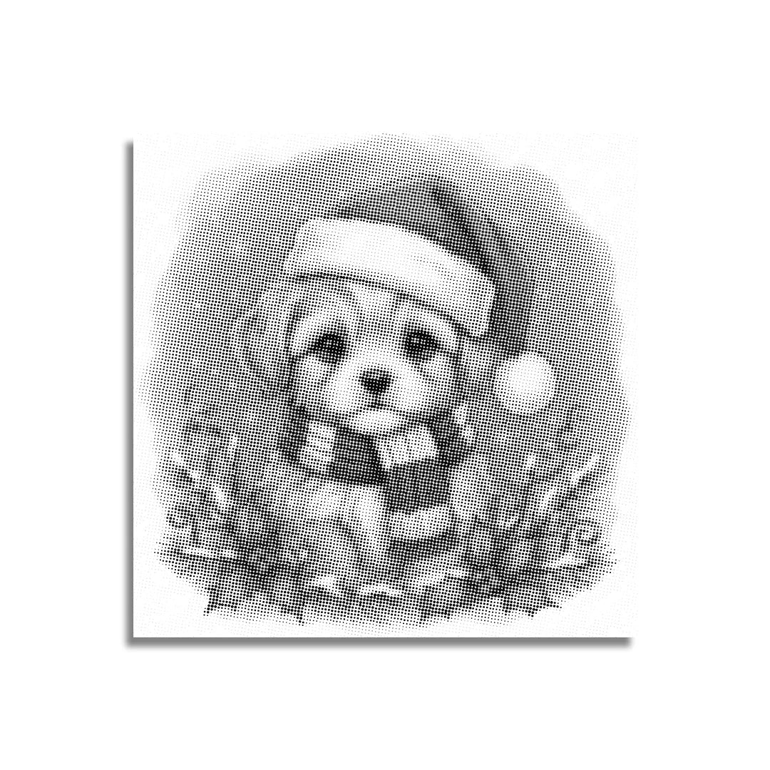 Christmas Puppy 2 Dot Painting