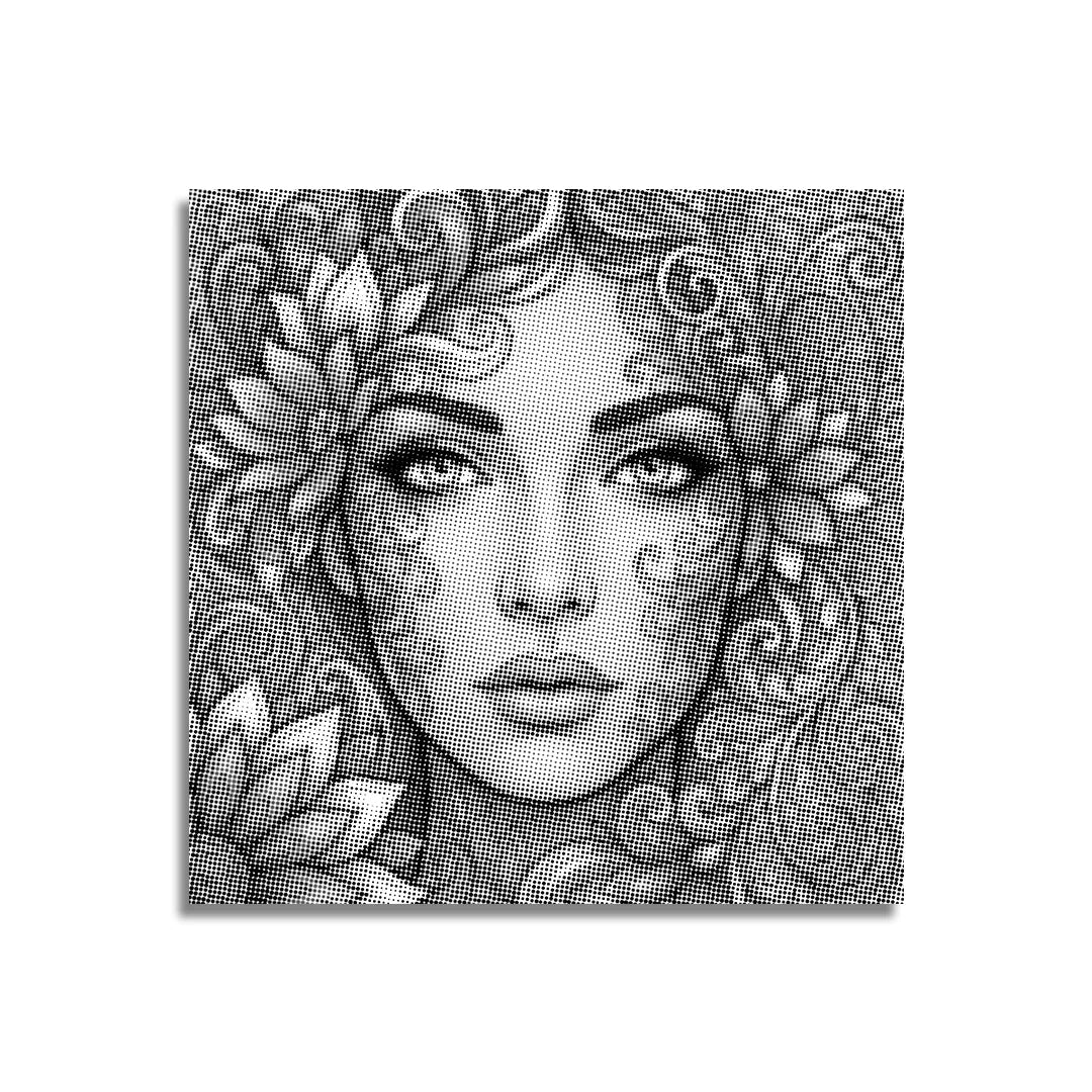 Botanical Face Dot Painting