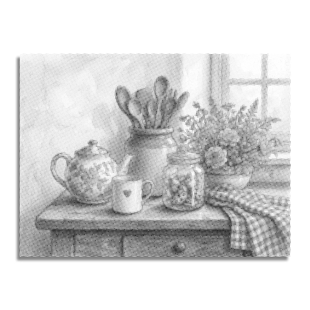Kitchen Still Life Dot Painting