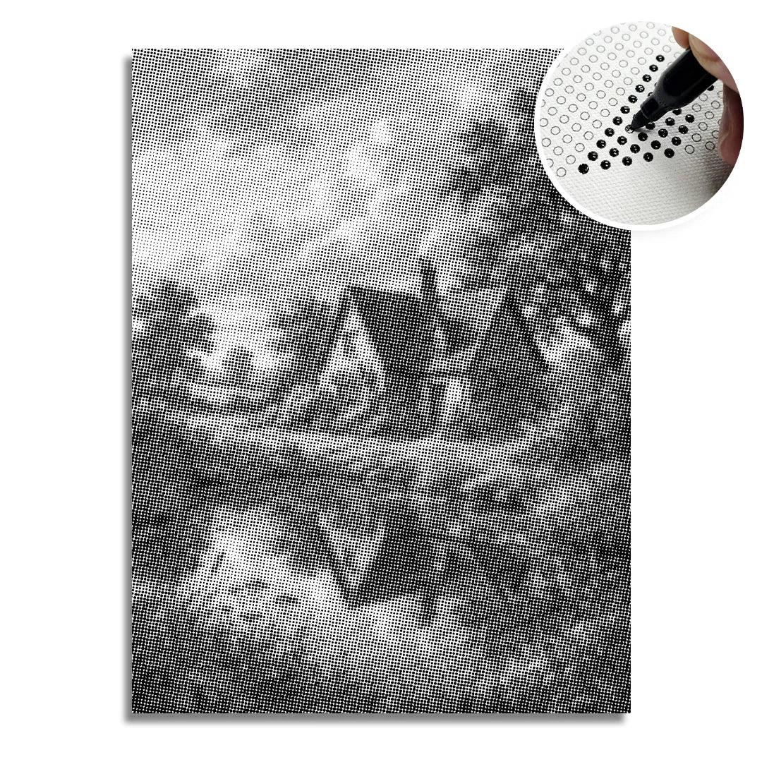 House on the Heath Dot Painting