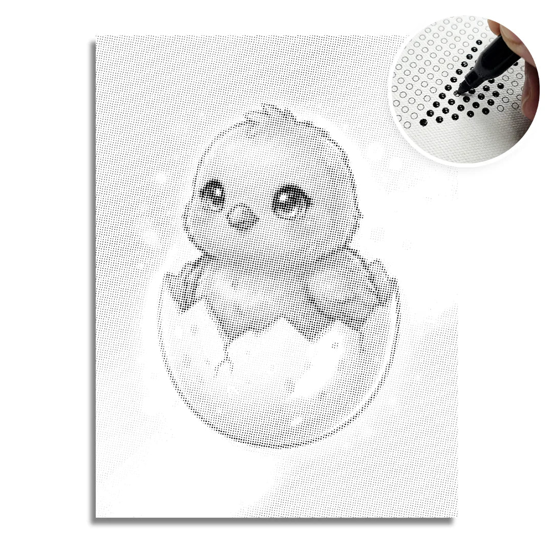 Duckling Dot Painting