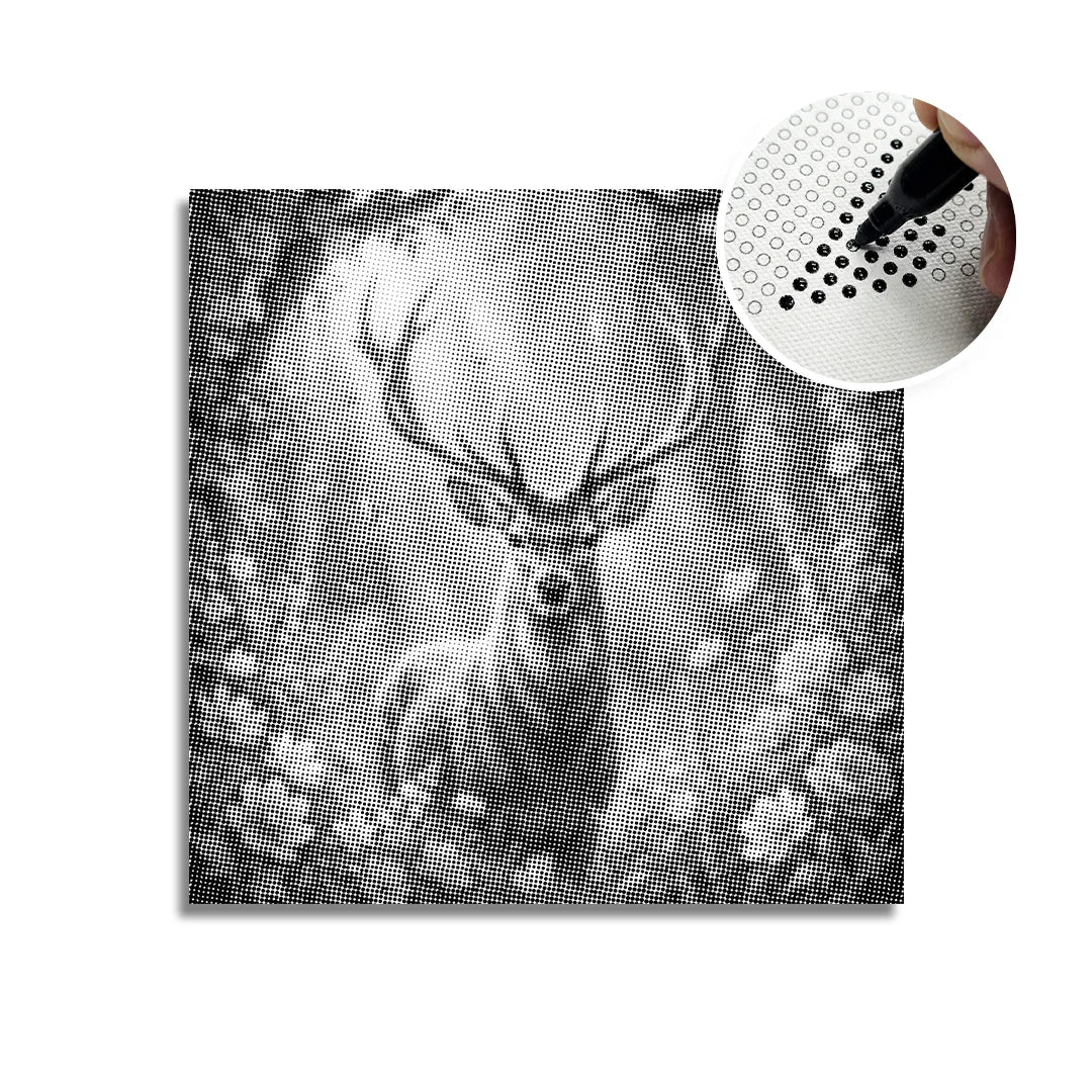 Majestic Deer Dot Painting