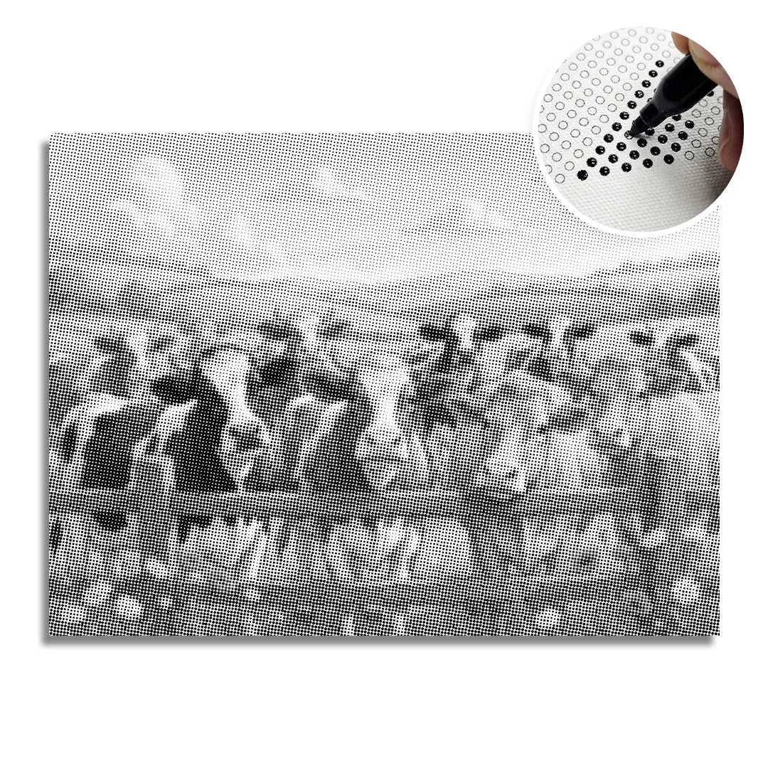 Happy Farm Cows Dot Painting