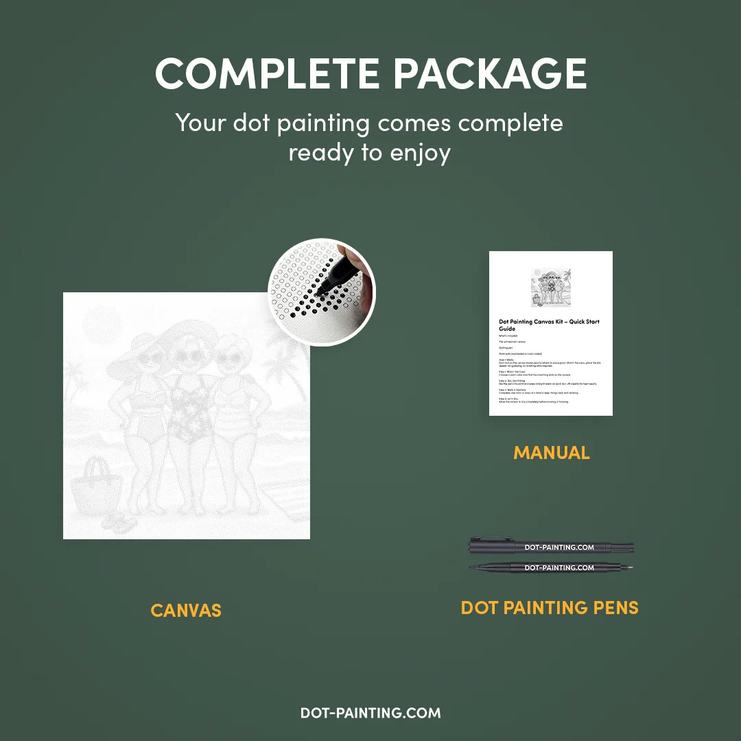 Old Ladies Dot Painting