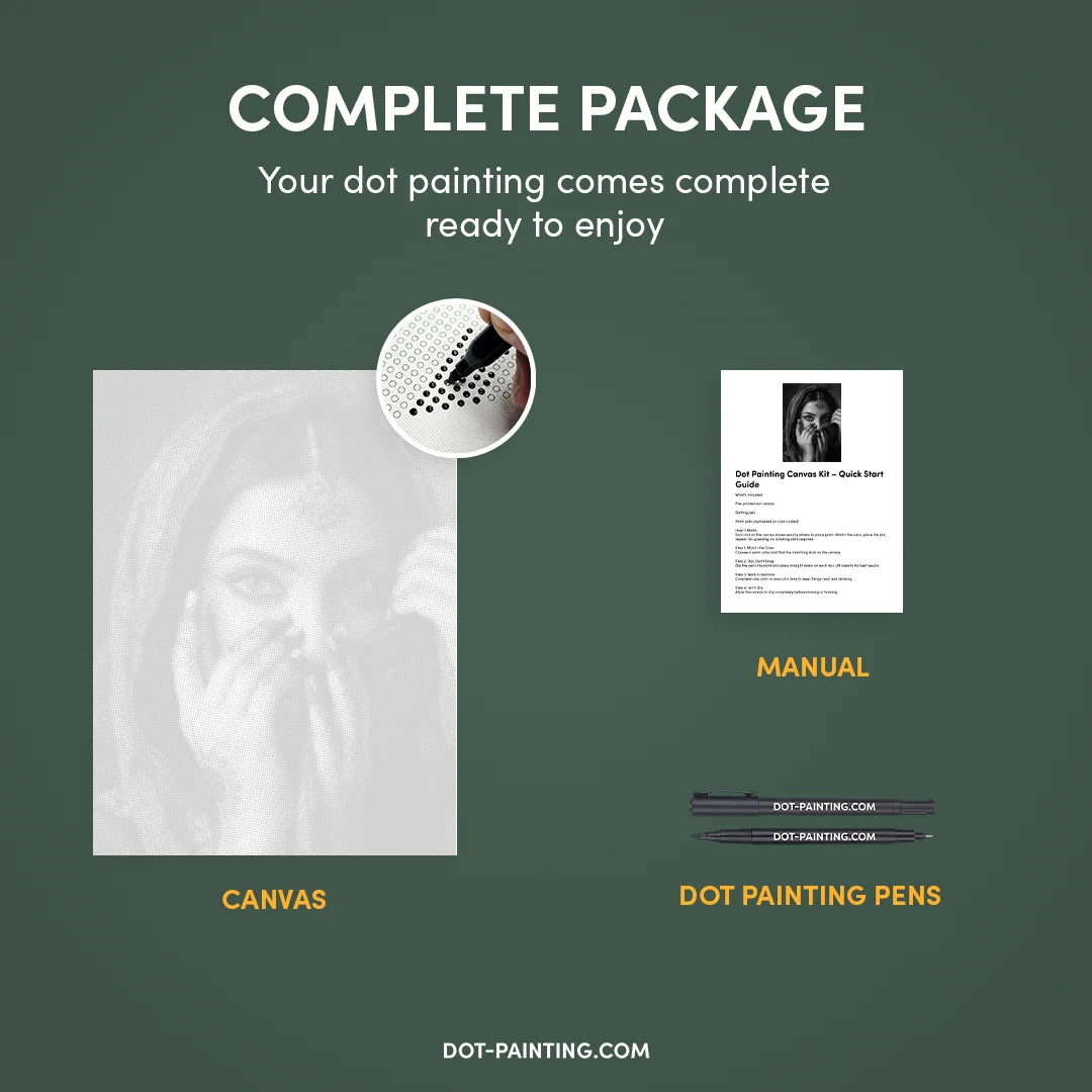 Beautiful Indian Dot Painting