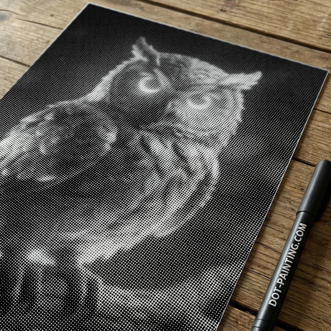 Owl 2 Dot Painting