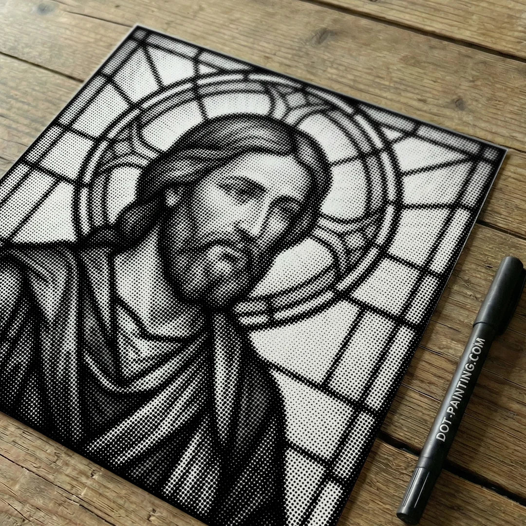 Jesus Dot Painting