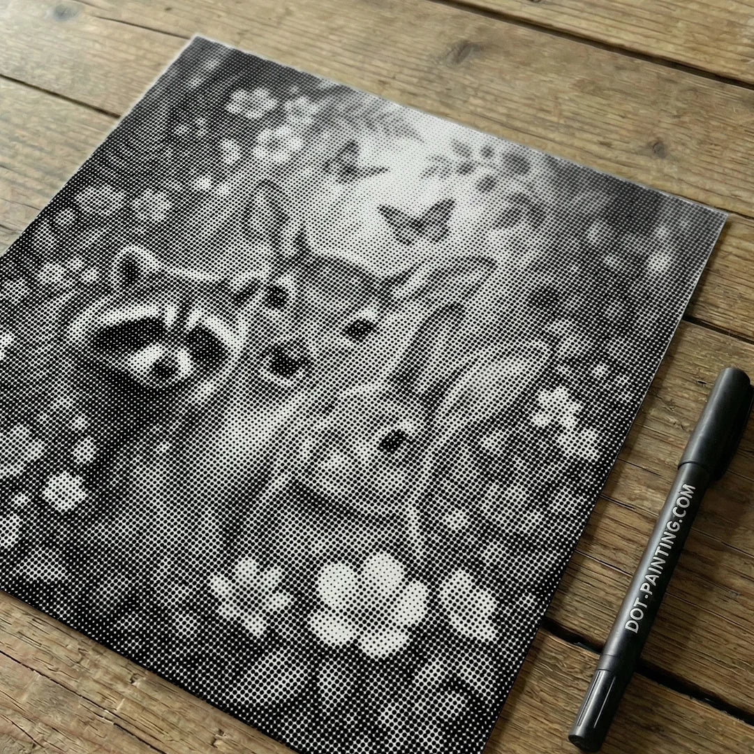 Happy Animals Dot Painting