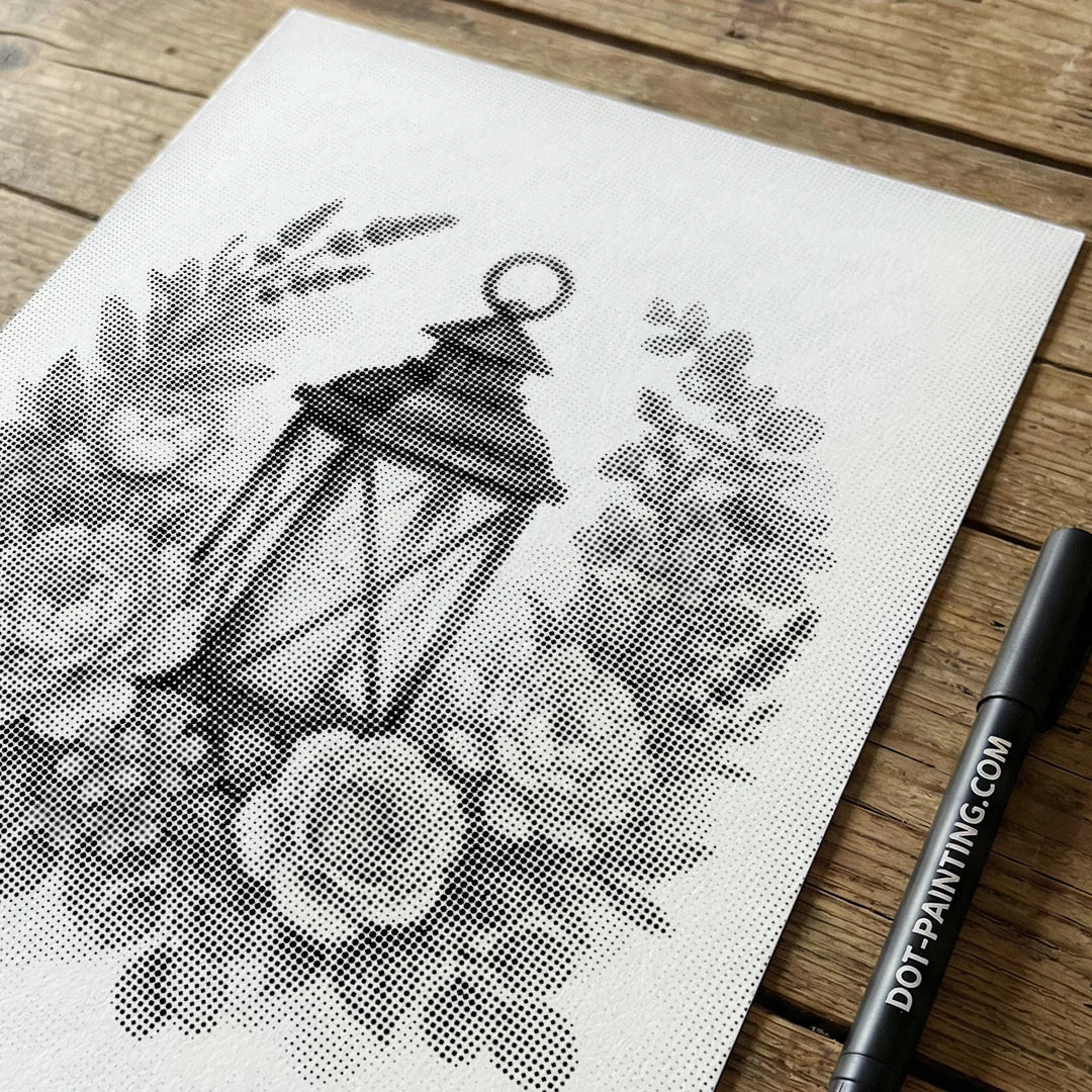 Lantern Dot Painting