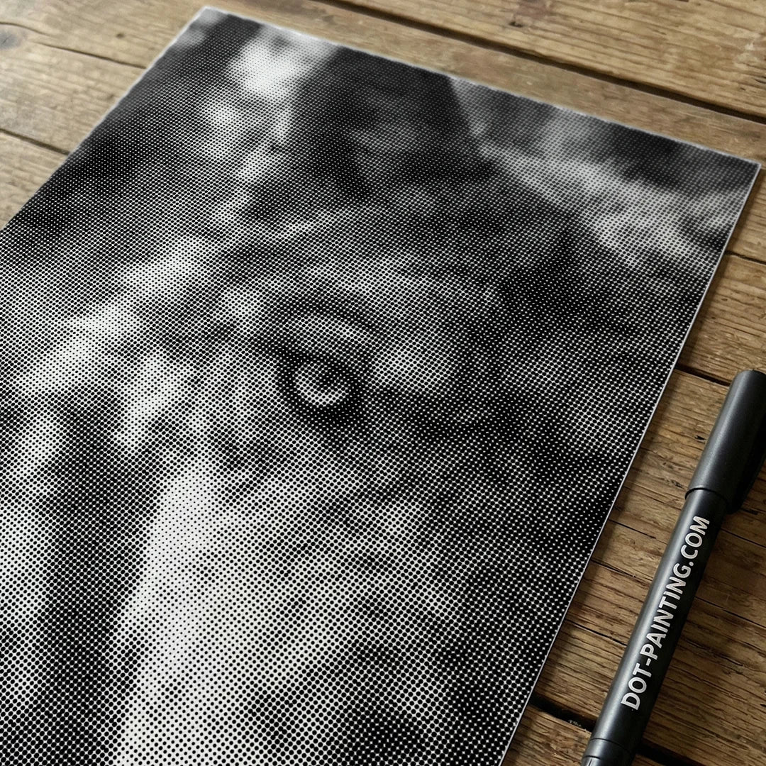 Wolf Dot Painting