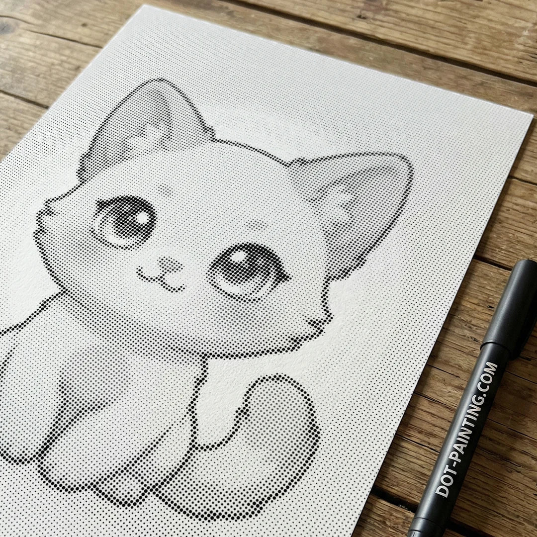 Kitten Dot Painting