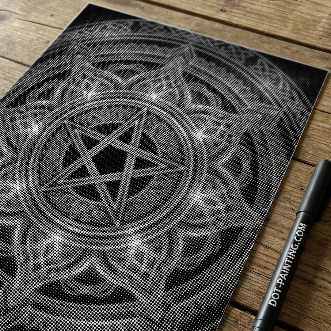 Mandala Star Dot Painting