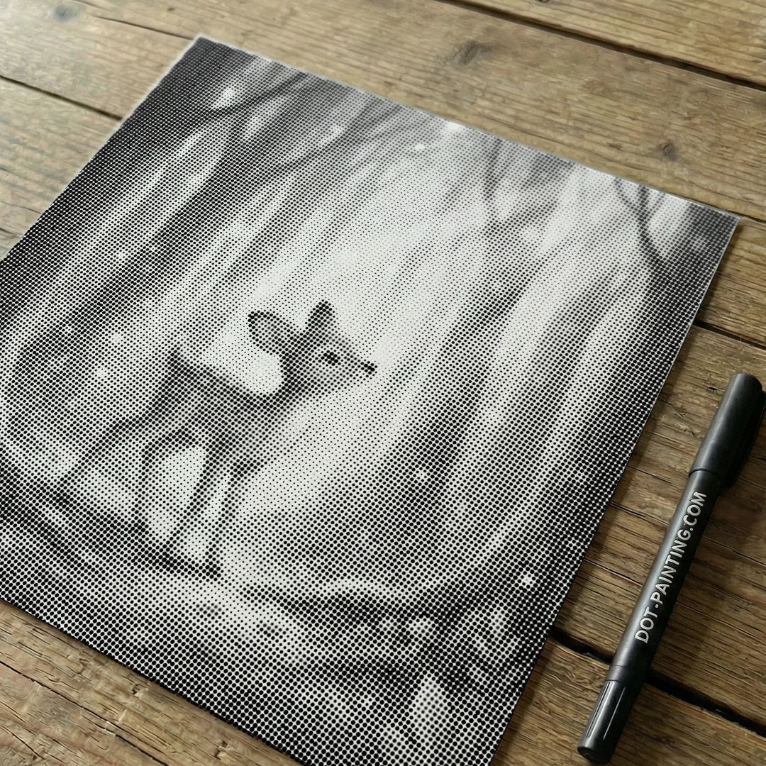 Deer in the Woods Dot Painting