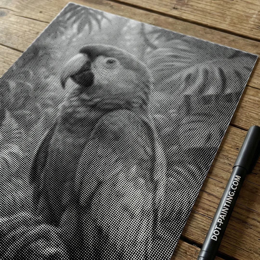 Parrot Dot Painting