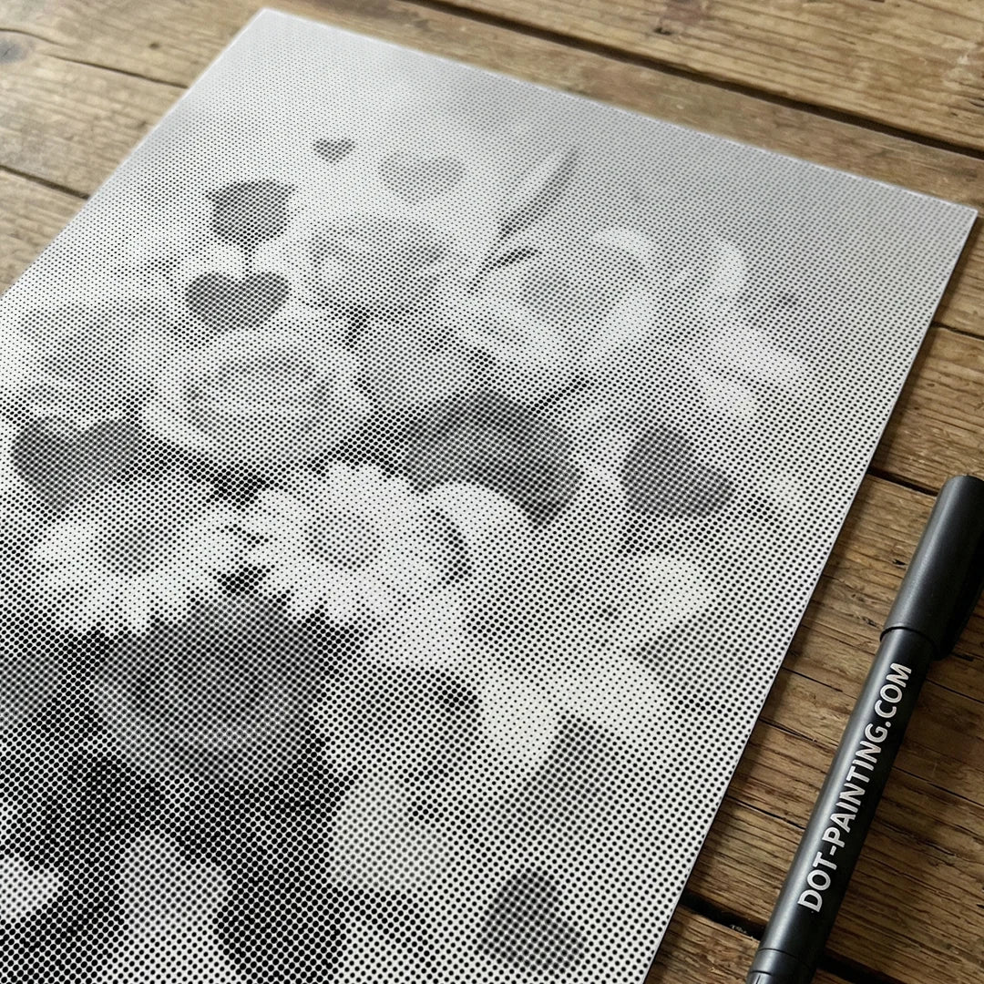 Hearts and Flowers Dot Painting