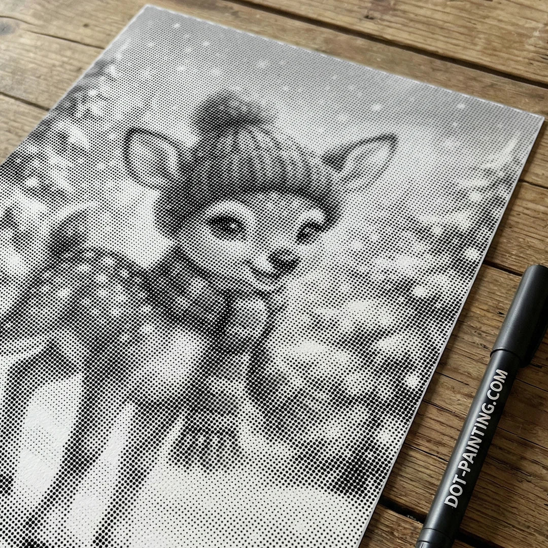 Cute Reindeer Dot Painting