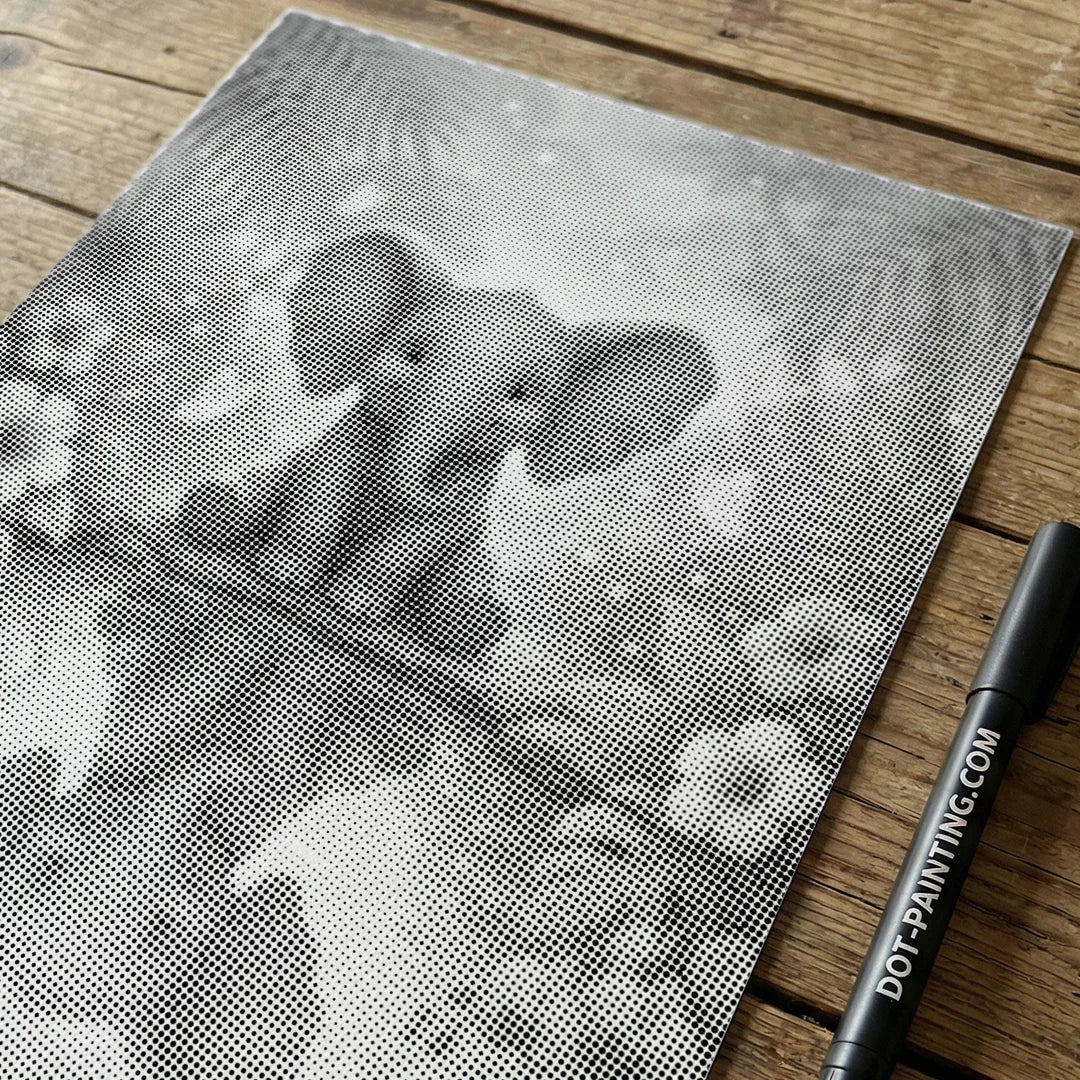 Elephant Reflection Dot Painting