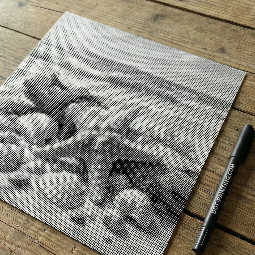 Shells on the Beach Dot Painting