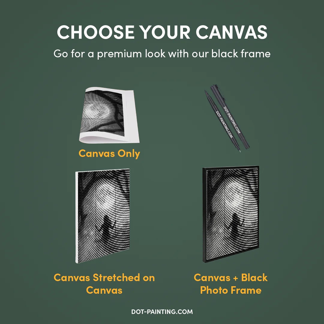 Moonlight Swing Dot Painting