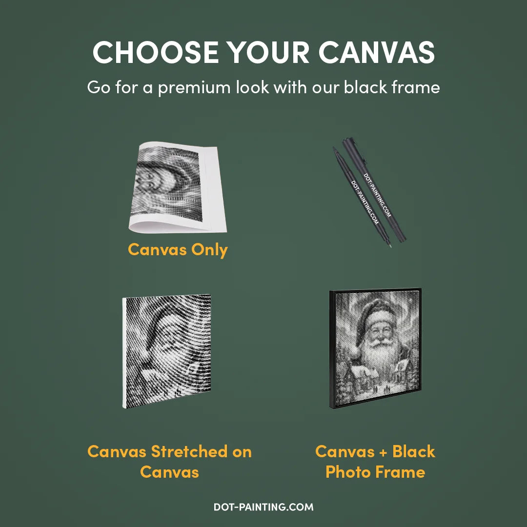 Christmas Village Dot Painting