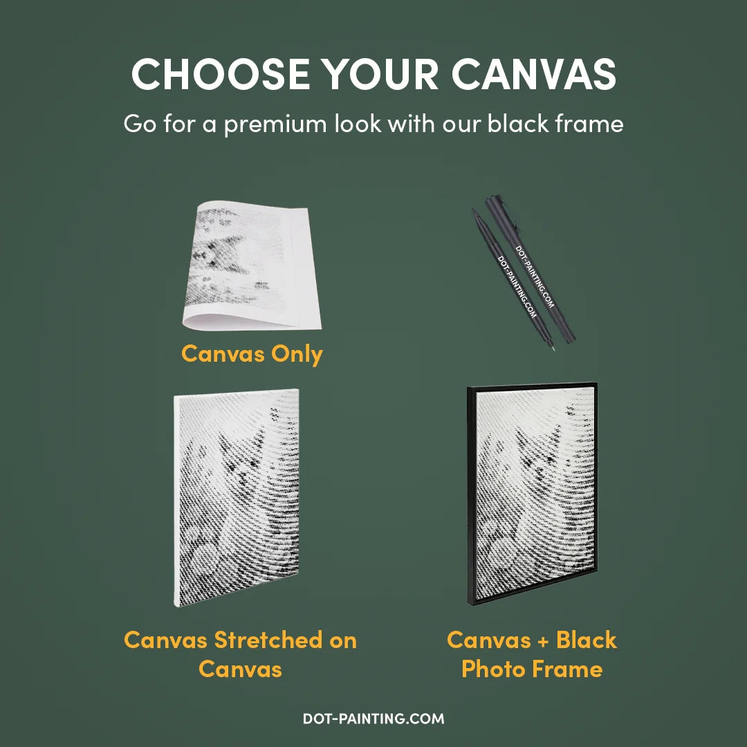 Alpaca with Flowers Dot Painting