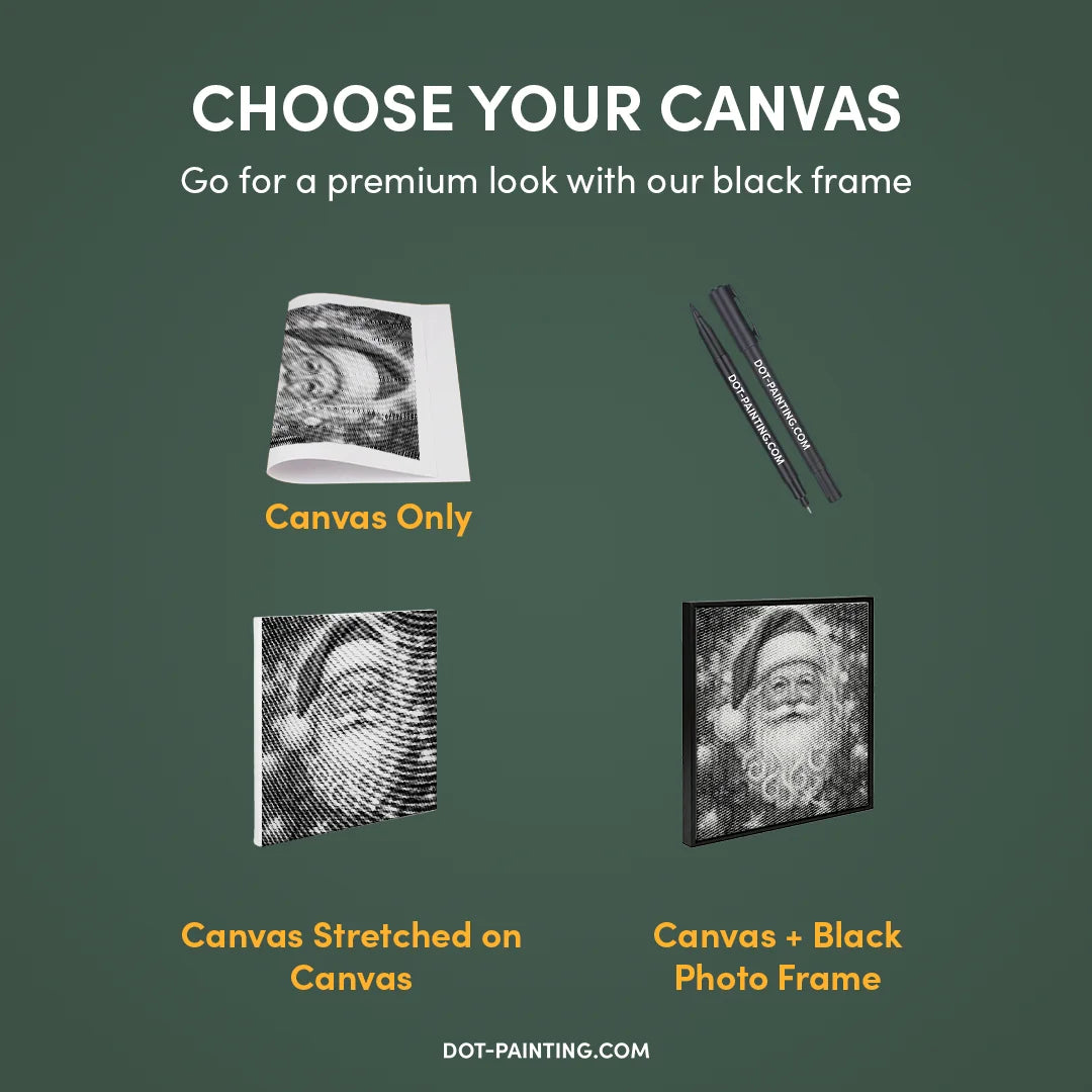 Santa 3 Dot Painting