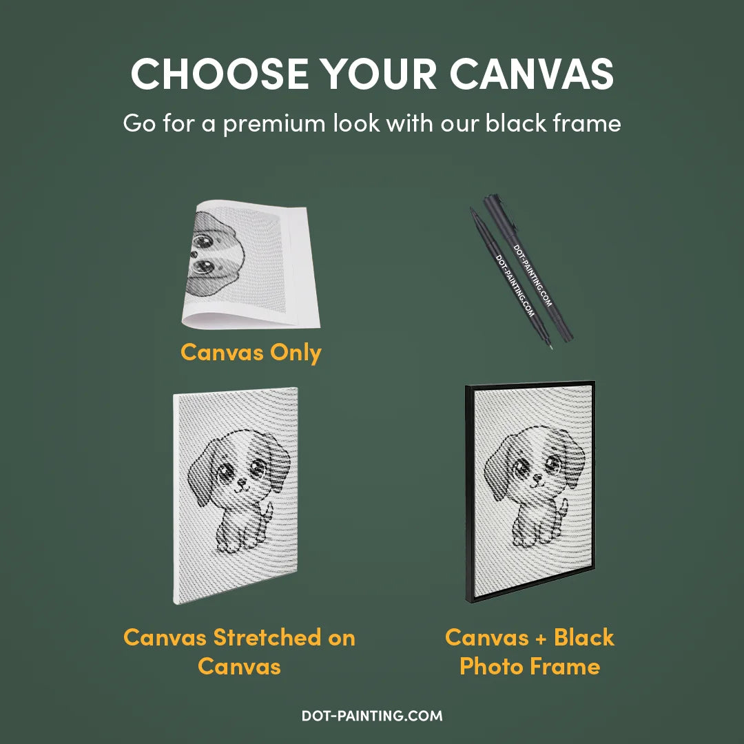 Puppy 2 Dot Painting