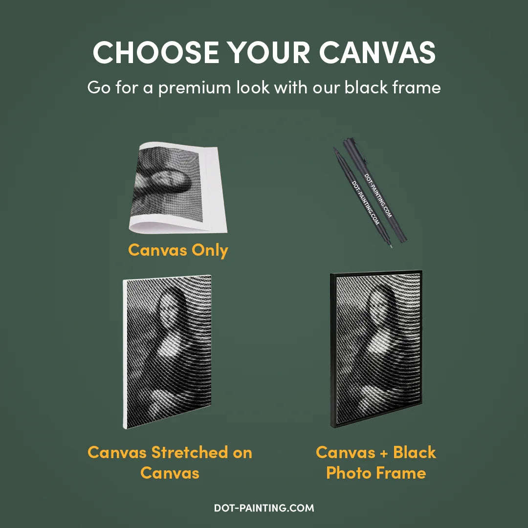 Mona Lisa Dot Painting