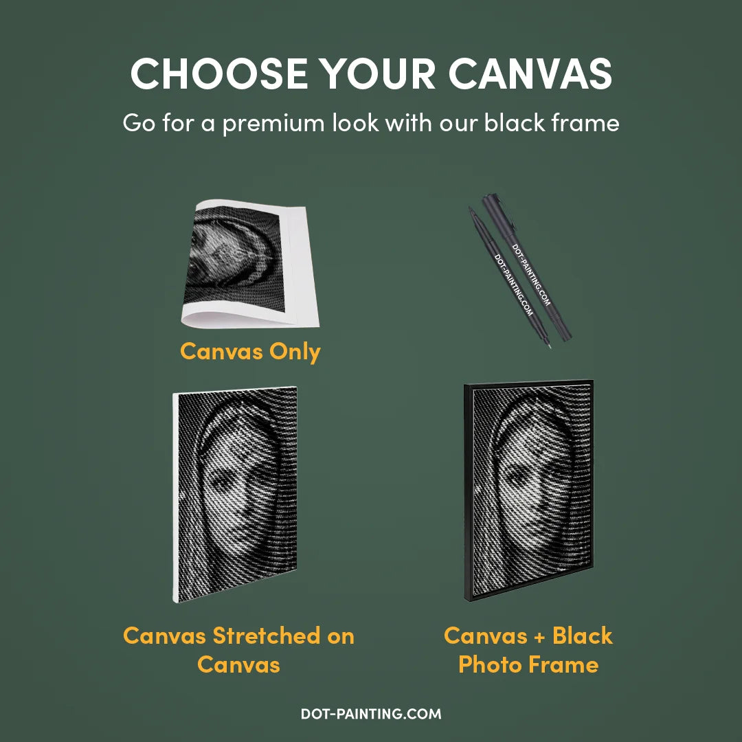 Indian Woman Dot Painting