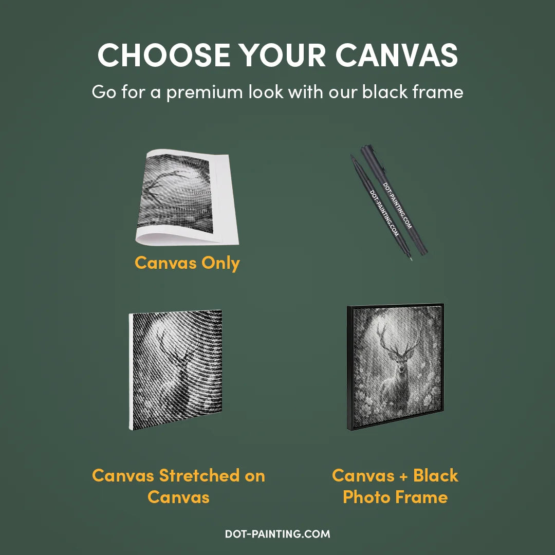 Majestic Deer Dot Painting