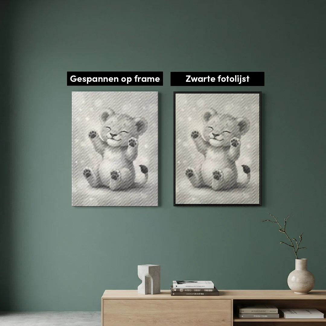 Lion Cub Dot Painting