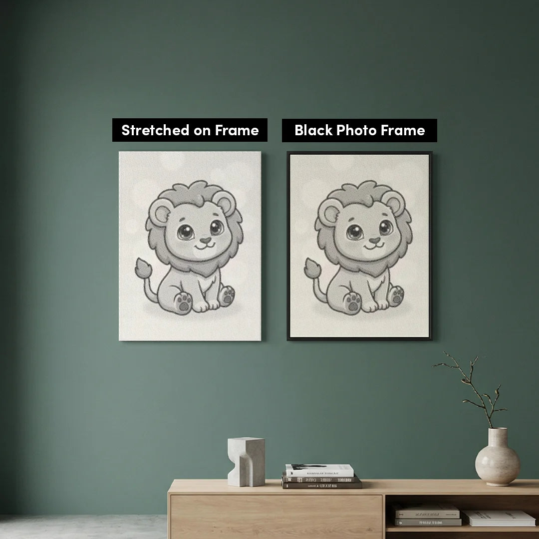 Lion Dot Painting