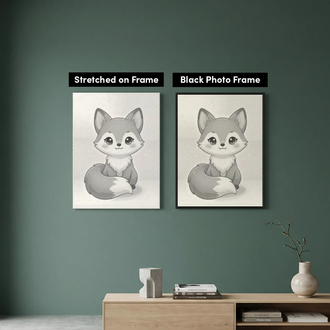 Cute Fox Dot Painting