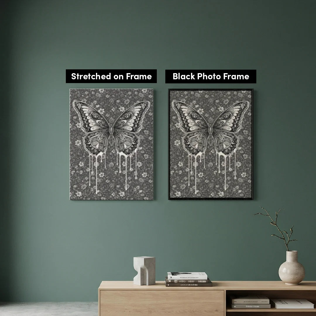 Graceful Butterfly Dot Painting