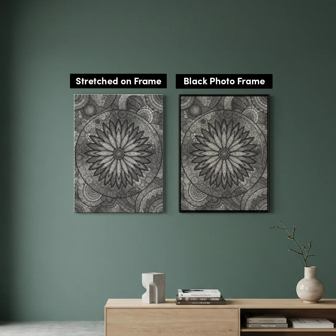 Flower with Dots Dot Painting