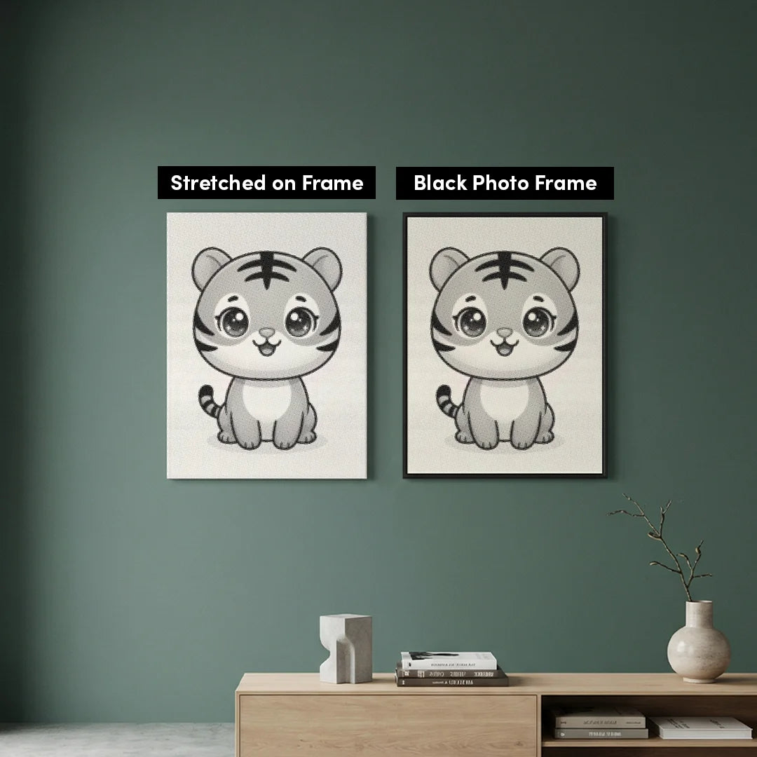 Little Tiger Dot Painting