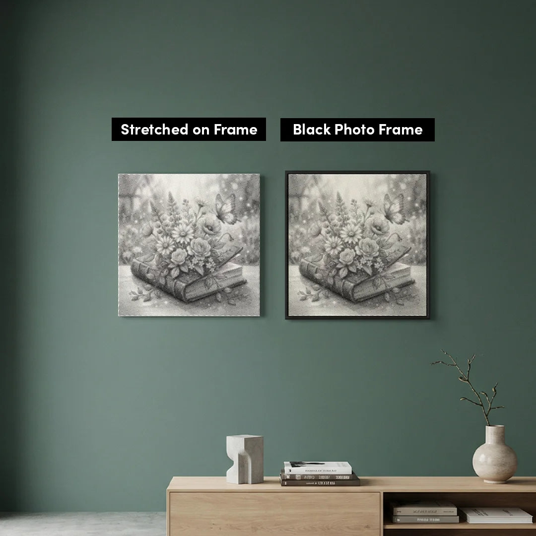 Book with Butterfly Dot Painting